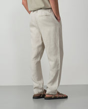 Cargar imagen en el visor de la galería, PANTALON CON CORDON Y GOMA EN LINO ARENA