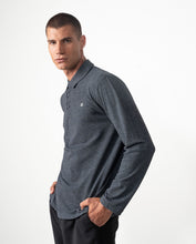 Cargar imagen en el visor de la galería, POLO MANGA LAGA ESTRUCTURA GRANITO GRIS