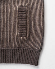 Cargar imagen en el visor de la galería, CHAQUETA CAZADORA PUNTO ACANALADO ARENA/VISÓN