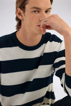 Cargar imagen en el visor de la galería, JERSEY FRANJAS AZUL BLANCO