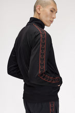 Cargar imagen en el visor de la galería, CHAQUETA CHANDAL CON CINTA CONTRASTADA NEGRA