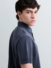 Cargar imagen en el visor de la galería, POLO DE PIQUÉ DE ALGODÓN CON BORDADO R DARK NAVY