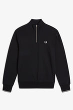 Cargar imagen en el visor de la galería, SUDADERA DE MEDIA CREMALLERA NEGRA