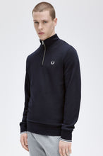Cargar imagen en el visor de la galería, SUDADERA MEDIA CREMALLERA MARINO