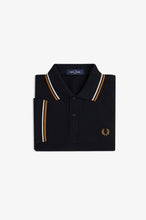 Cargar imagen en el visor de la galería, POLO TWIN FRED PERRY NEGRO/CRUDO/CARAMELO
