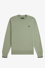 Cargar imagen en el visor de la galería, SUDADERA C. REDONDO FRED PERRY VERDE