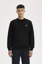 Cargar imagen en el visor de la galería, SUDADERA C. REDONDO NEGRA