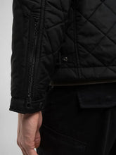 Cargar imagen en el visor de la galería, CAZADORA ACOLCHADA CON CREMALLERA COMPLETA NEGRA