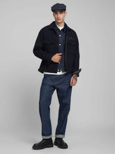Cargar imagen en el visor de la galería, CAZADORA EN PAÑO MARINO
