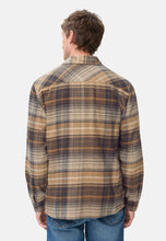 Cargar imagen en el visor de la galería, CAMISA GRUESA A CUADROS TOSTADA
