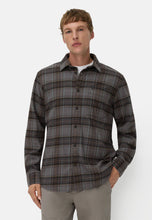 Cargar imagen en el visor de la galería, CAMISA GRUESA CUADROS GRISES