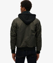 Cargar imagen en el visor de la galería, CAZADORA BOMBER VERDE OSCURO