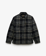 Cargar imagen en el visor de la galería, OVERSHIRT FORRADA CUADROS GRISES