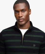 Cargar imagen en el visor de la galería, JERSEY HALF ZIP RAYAS MARINO VERDE
