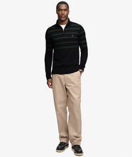 Cargar imagen en el visor de la galería, JERSEY HALF ZIP RAYAS MARINO VERDE