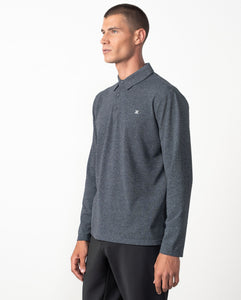 POLO MANGA LAGA ESTRUCTURA GRANITO GRIS