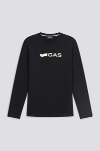 CAMISETA MANGA LARGA CON LOGO NEGRA
