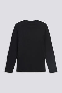 CAMISETA MANGA LARGA CON LOGO NEGRA