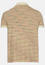 Cargar imagen en el visor de la galería, POLO BEIG RAYAS MULTICOLOR
