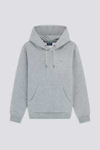 SUDADERA CERRADA CON CAPUCHA GRIS