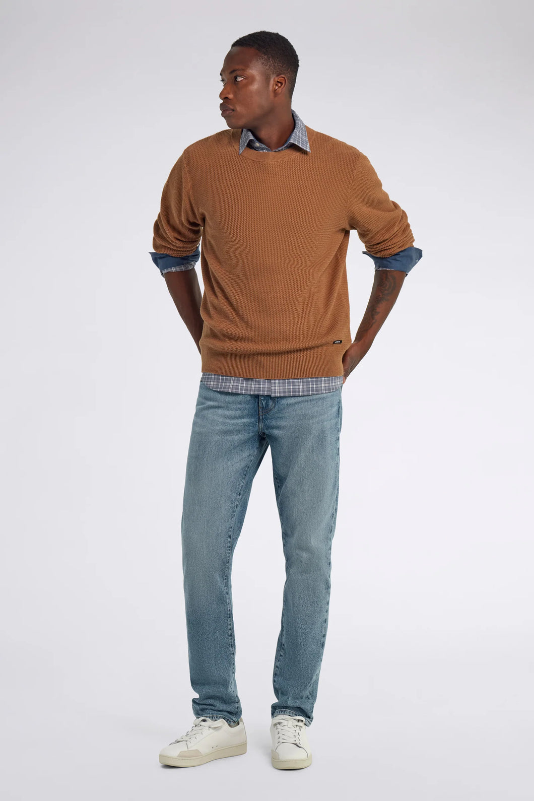 JERSEY CUELLO REDONDO TOSTADO