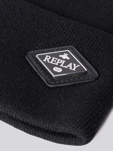 GORRO CON LOGOTIPO ROMBO NEGRO