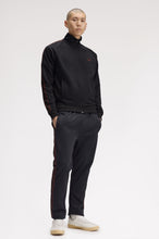 Cargar imagen en el visor de la galería, CHAQUETA CHANDAL CON CINTA CONTRASTADA NEGRA
