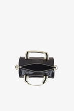 Cargar imagen en el visor de la galería, BOLSA BARREL MINI NEGRA/CRUDA
