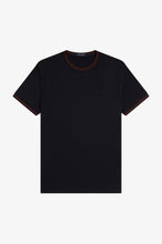 Cargar imagen en el visor de la galería, CAMISETA TWIN TIPPED MARINO/BRANDI/MARRÓN
