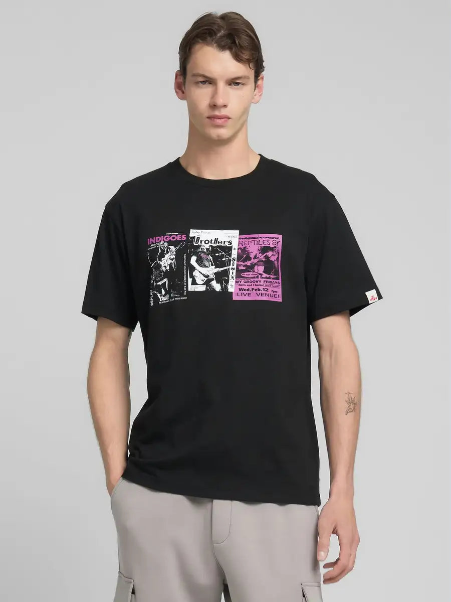 CAMISETA DE ALGODÓN CON ESTAMPADO GRÁFICO
