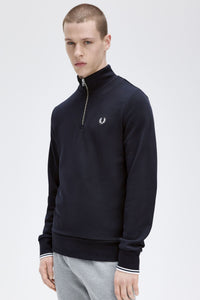 SUDADERA MEDIA CREMALLERA MARINO