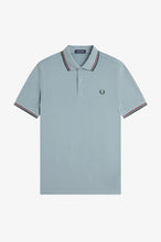 Cargar imagen en el visor de la galería, POLO FRED PERRY AZUL/VERDE/GRANA
