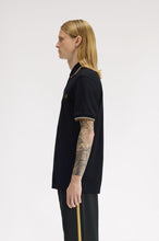 Cargar imagen en el visor de la galería, POLO TWIN FRED PERRY NEGRO/CRUDO/CARAMELO
