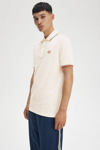 POLO FRED PERRY CRUDO CLARO/PLATEADO/CANELA