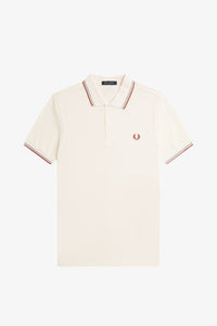 POLO FRED PERRY CRUDO CLARO/PLATEADO/CANELA