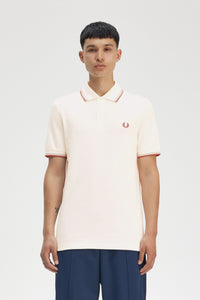 POLO FRED PERRY CRUDO CLARO/PLATEADO/CANELA