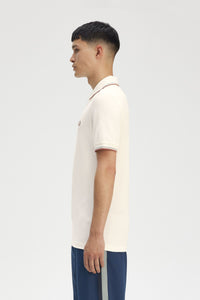POLO FRED PERRY CRUDO CLARO/PLATEADO/CANELA