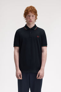 POLO FRED PERRY MARINO/ROJO/VERDE