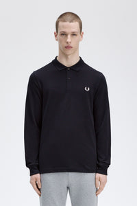 POLO MANGA LARGA FRED PERRY MARINO