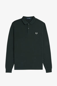 POLO MANGA LARGA FRED PERRY VERDE