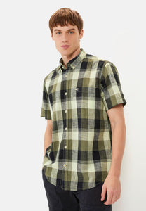 CAMISA MANGA CORTA CUADROS VERDES