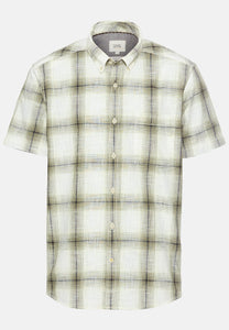 CAMISA MC CUADROS VERDES MENTA