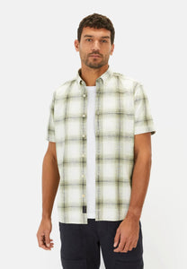 CAMISA MC CUADROS VERDES MENTA