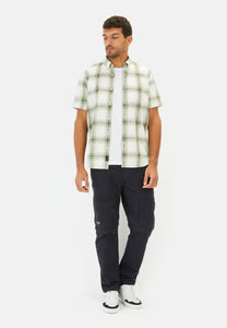 CAMISA MC CUADROS VERDES MENTA