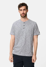 Cargar imagen en el visor de la galería, CAMISETA BOTON CUELLO MIL RAYA BLANCA AZUL
