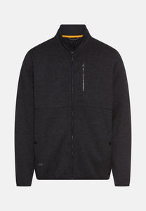 CHAQUETA JASPEADA AZUL NEGRA
