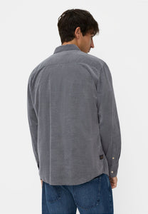 CAMISA PANA CORTADA GRIS
