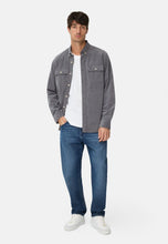 Cargar imagen en el visor de la galería, CAMISA PANA CORTADA GRIS
