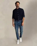 CAMISA AZUL DE MICROPANA
