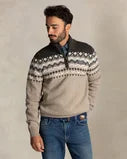JERSEY DE LANA CON MEDIA CREMALLERA BEIGE